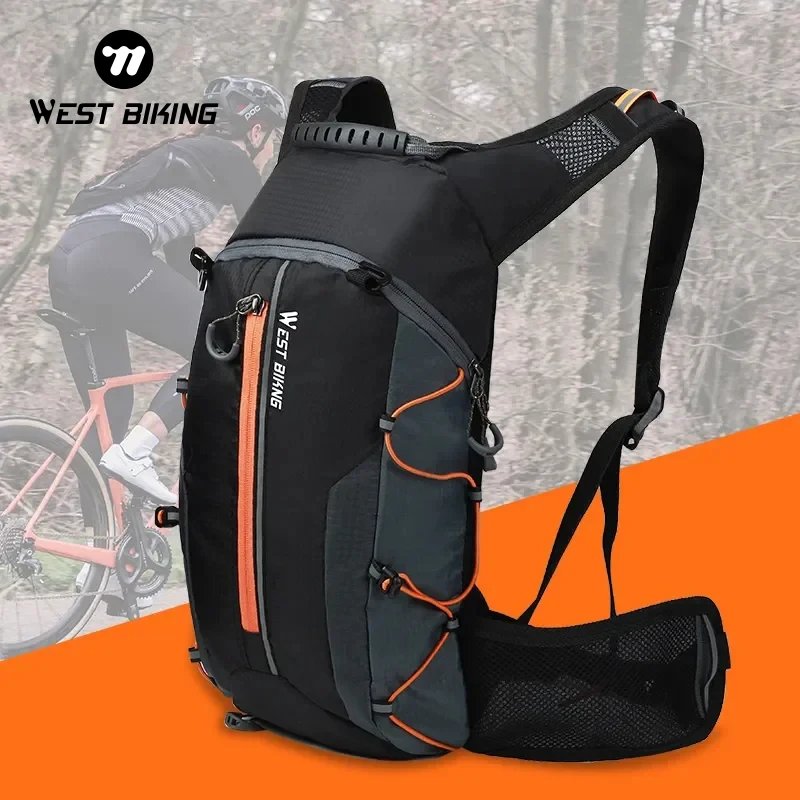 WEST BIKING 10L Breathable Cycling Backpack Waterproof Ultralight Folding Bicycle Bag Outdoor Climbing Travel Hiking Cycling Bag