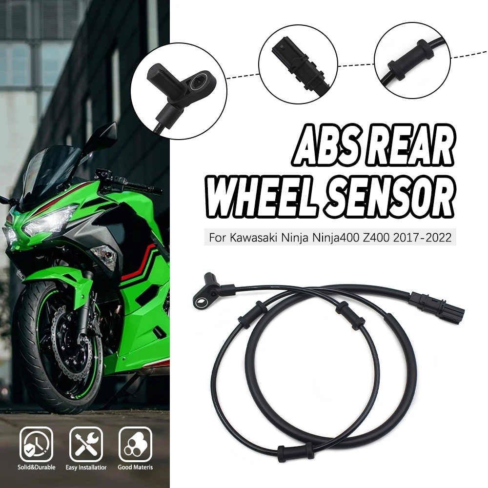 

Запчасти для мотоциклов для Kawasaki Ninja 400 Z400 2017 2018 2019 2020 2021 2022, датчик скорости тормозного колеса, датчик ABS задней тормозной системы
