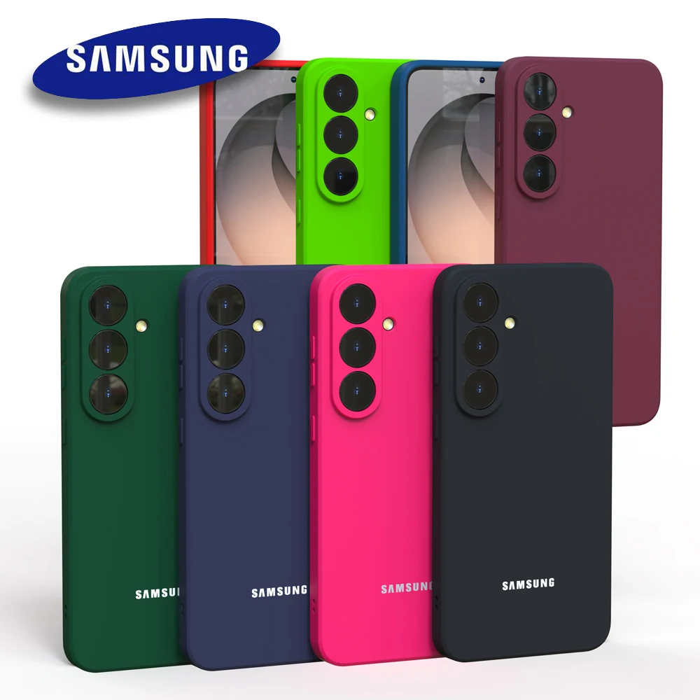 Für Samsung Galaxy S26 S25 S26Plus S26Ultra S24 S23 S22 S21 Ultra FE Plus Hülle Weiche Flüssig-Silikon Stoßfeste Handy-Rückabdeckung