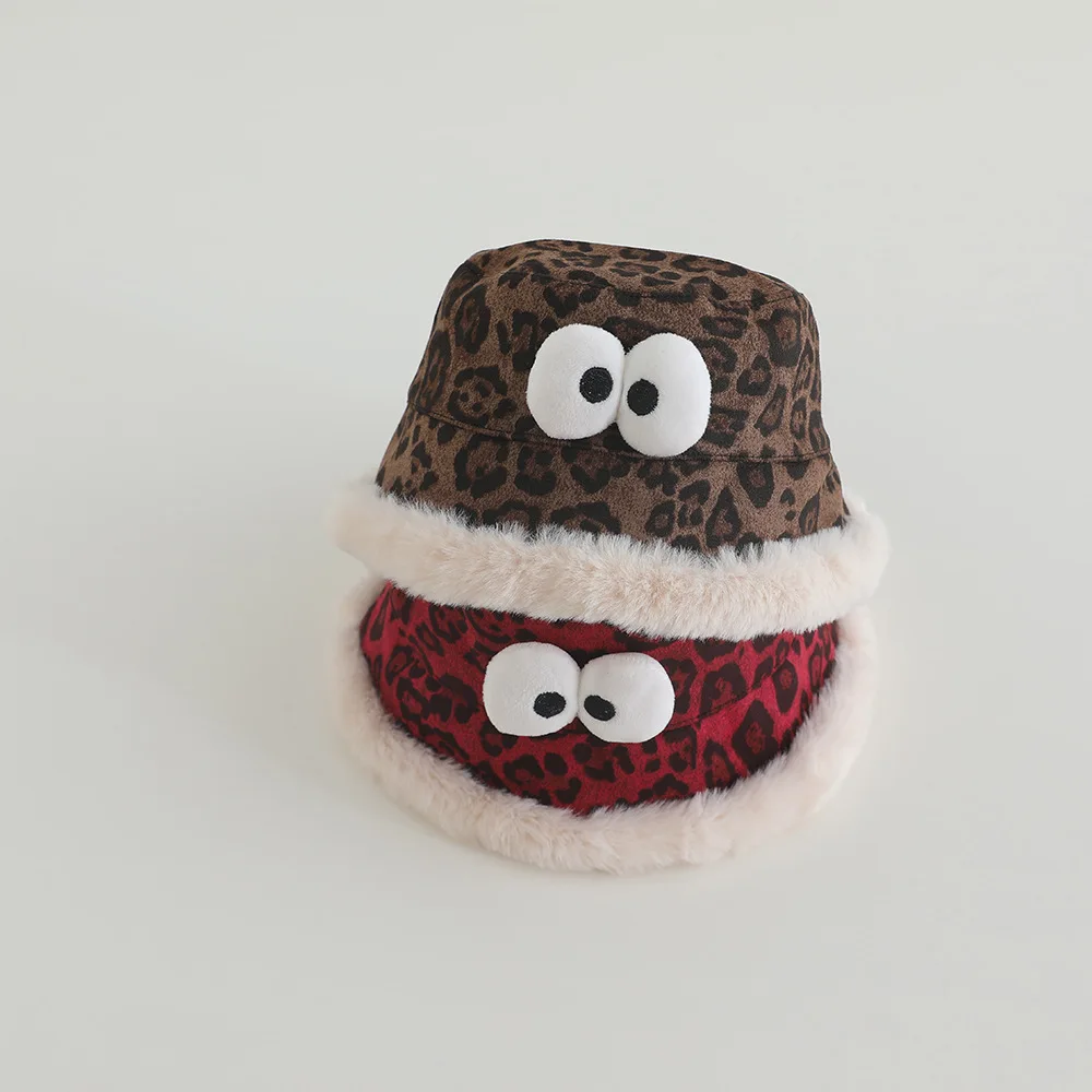 

Cartoon Pattern Kids Bucket Winter Hat Cute Baby Boys Girls Sun Hat Soft Kids Chilren Fisherman Panama Caps
