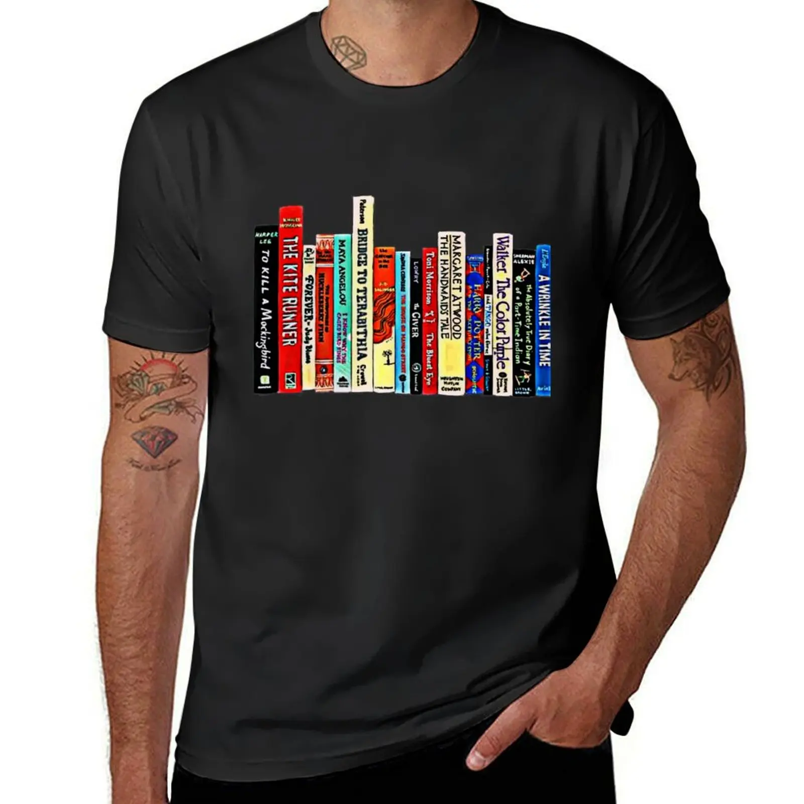 

Banned Books T-Shirt plus size tops korean fashion Men's t shirts