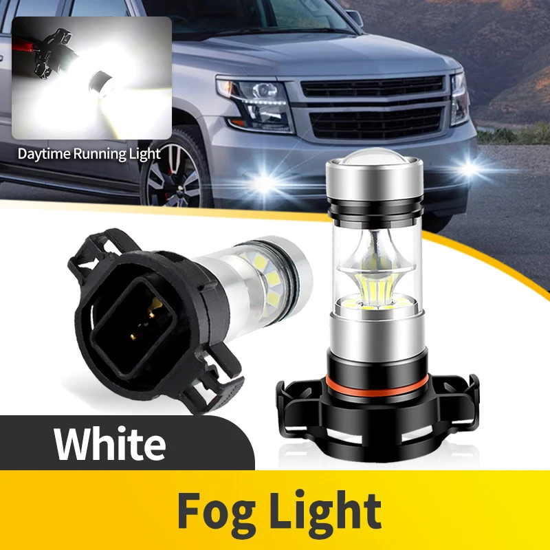 

2PCS 5202 H16(EU) PS24W For Chevrolet Suburban 2015-2020 Car LED Front Fog Lamps Fog Light 100W 12V PS19W Auto Lamp Bulbs 5201
