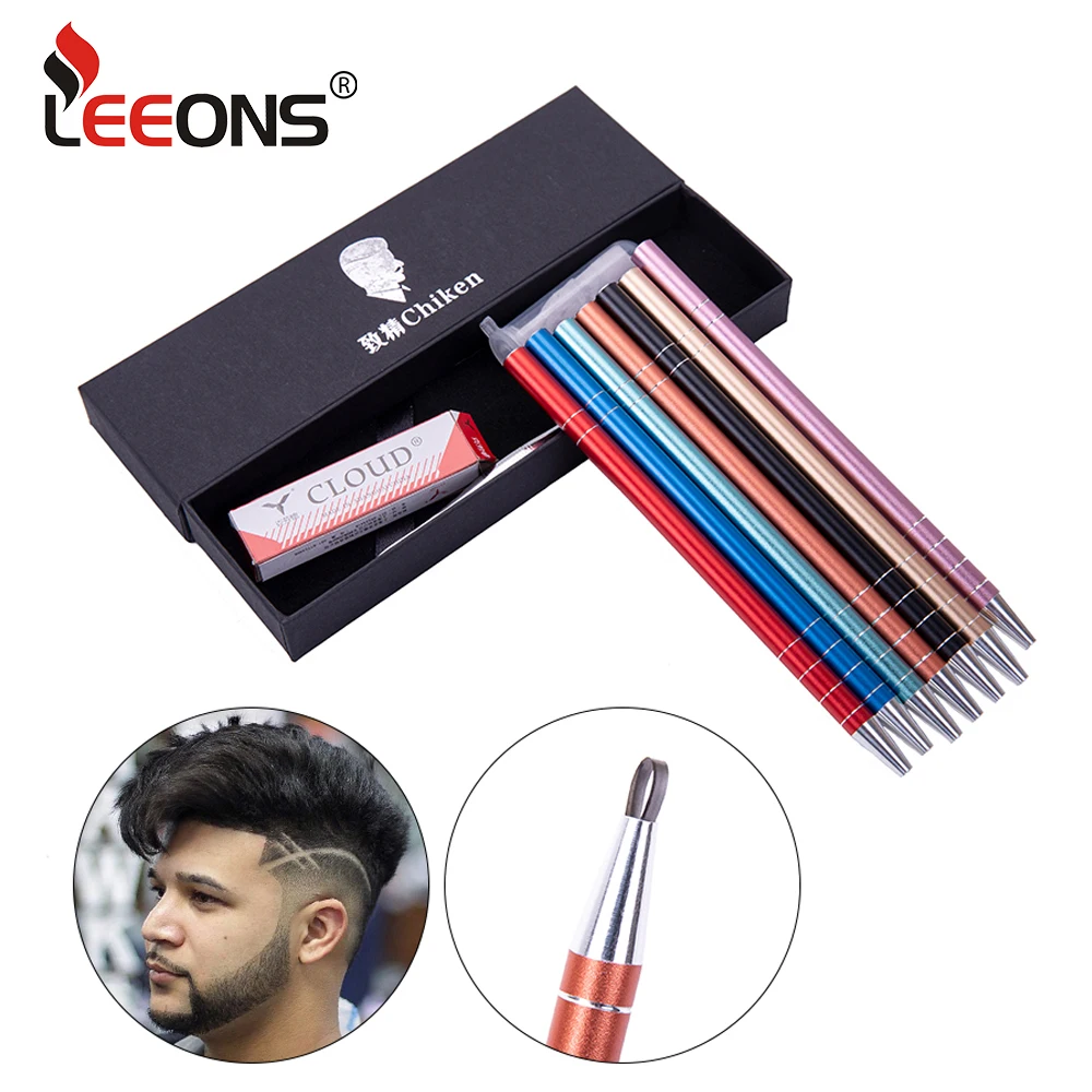 Pluma de grabado para diseño de cabello, pluma de afeitar profesional para dar forma a las cejas, diseños para estilizar el cabello, accesorios de diseño