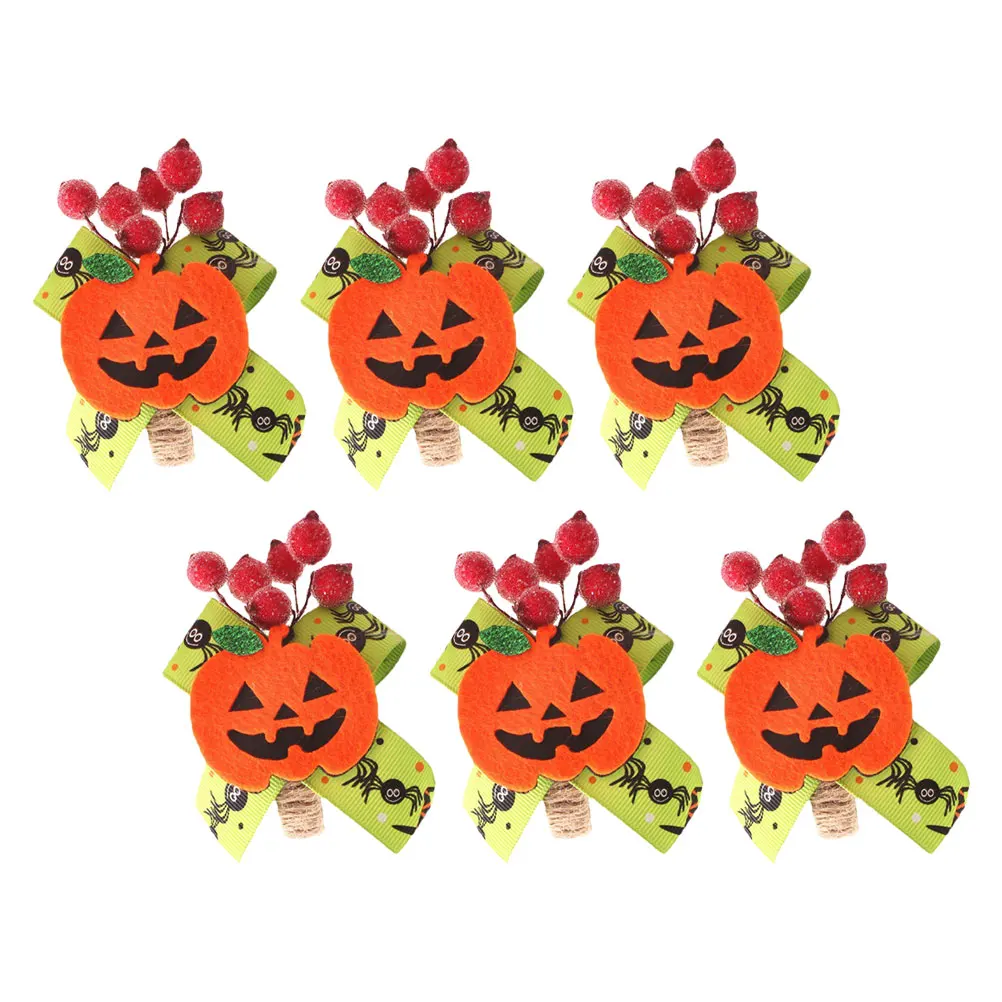 

Pumpkin Napkin Rings Cloth Holders Halloween Party Supplies Banquet Table naments Reusable Clasps Dinning Decor Accessories