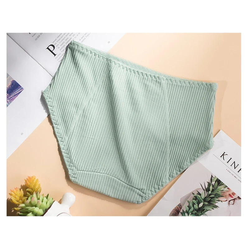 New Cotton Physiological Period Leak Proof Menstrual Panties Solid Simple Breathable Seamless Soft Women Underwear Breifs