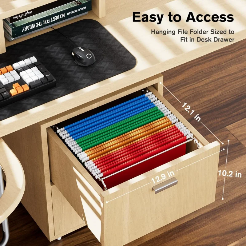 Hanging File Folder Organizer, Metal Mesh Desk Storage Letter Size Files, Filing Crate Frame Office, Home, School, Silv