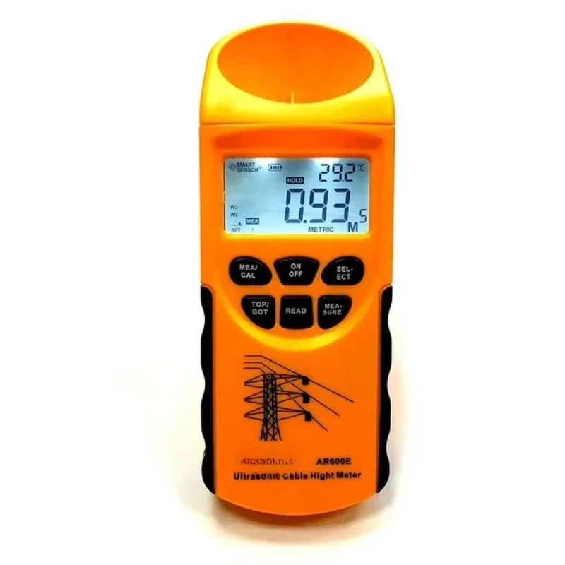 Intelligent Sensor AR600E Digital Ultrasonic Cable Altimeter Tester Height 3-23 m Planar 3-15 m