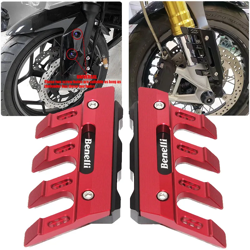 For Benelli TNT125 TNT135 Motorcycle Mudguard Front Fork Protector Guard Block Front Fender Anti-fall Slider Accessories