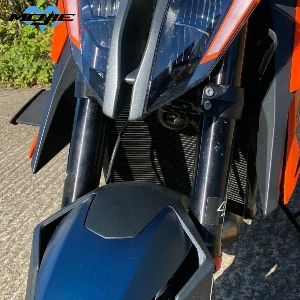 For 1290 Super Duke R RR EVO 2018-2019-2020-2021-2022-2023 Black Naked Front Downforce Spoiler Winglet Aerodynamic Wing Spoiler