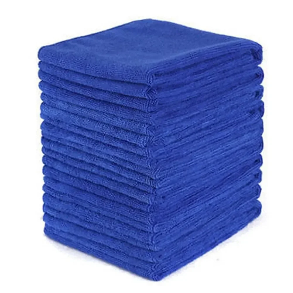 1pcs 30*30CM Blue Microfiber Car Cleaning Towels Kitchen Wash Auto  Home Cleaning Wash Clean Cloth SuperfineFiber