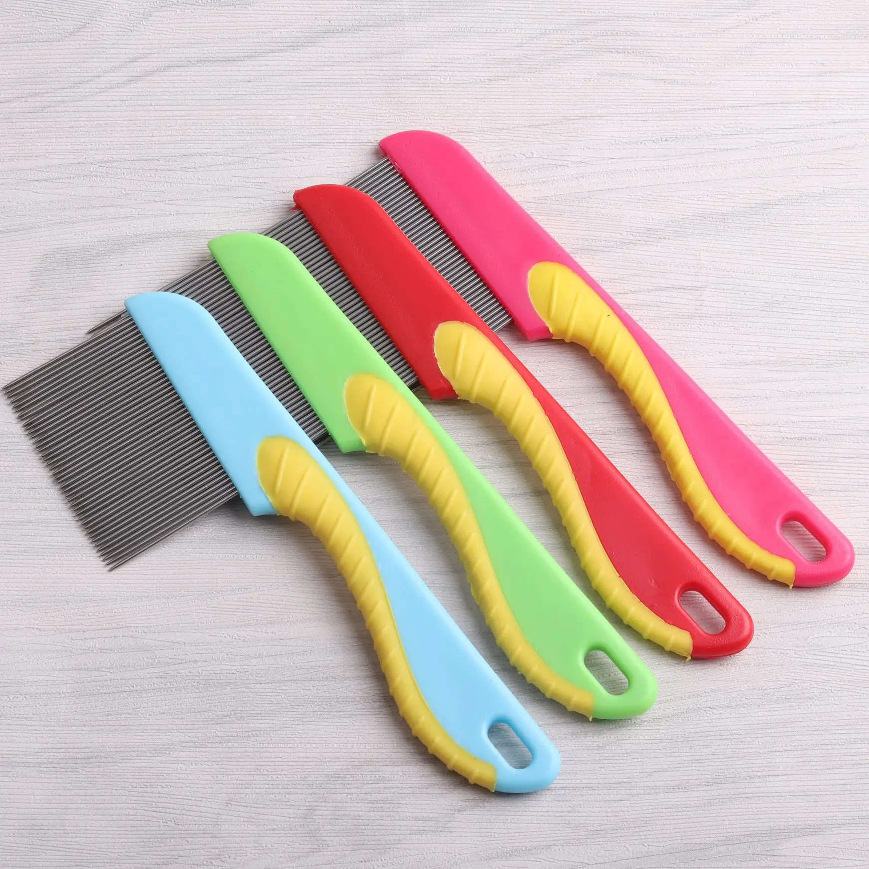 Stainless Steel Cat Dog Flea Comb Wool Cleaning Supplies Pet Hair Removal Massage Seahorse Shape Comb Pet Hair Accessories