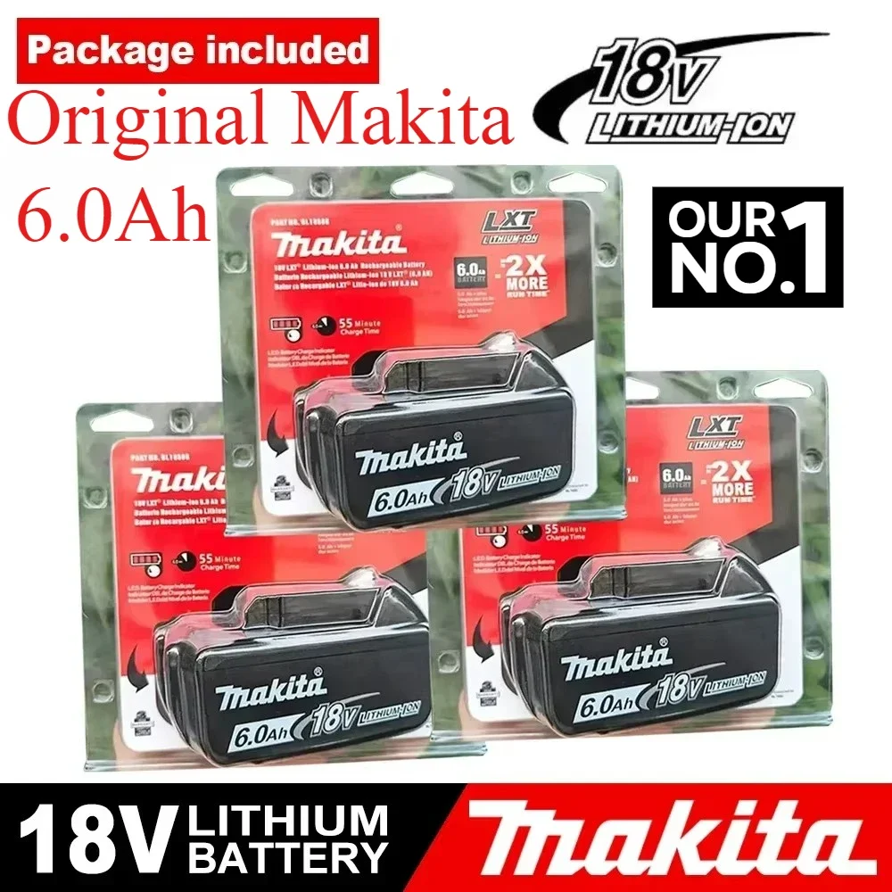 

100% original Makita 18V 6000mAh rechargeable battery, Makita 6.0Ah BL1840 BL1840b BL1830B BL1830B 18V power tool battery