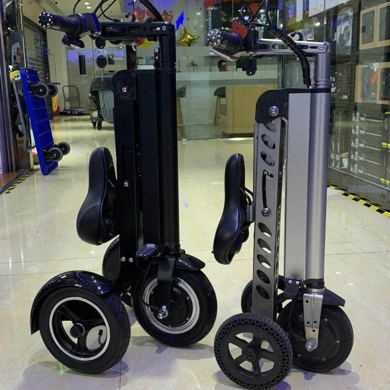 Original K710 Foldable Electric Tricycle Elderly Mobility Scooter 3-Wheel Bike Portable Senior Transportation Vehicle