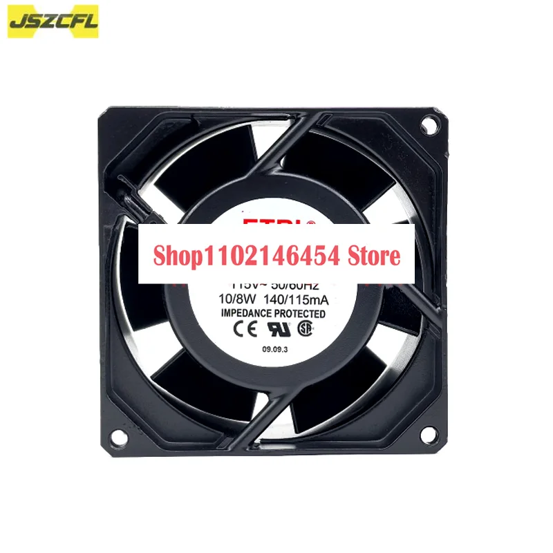 1 قطعة ل ETRI 113XN 113XN0182000 التيار المتناوب 115V 10/9 واط 92x92x38 مللي متر مروحة التبريد