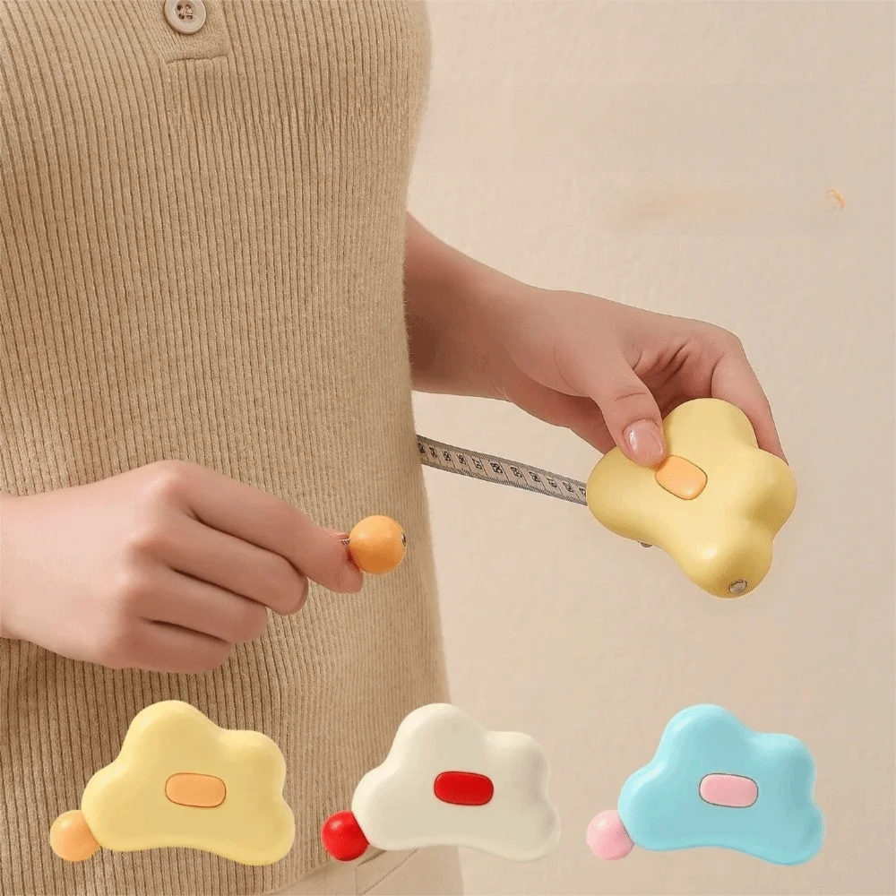 Magnetic Design Soft Body Tape Measure Dual-Scale Markings Accurate Measurement Magnetic Tape Measure One-Button Auto-Shrink