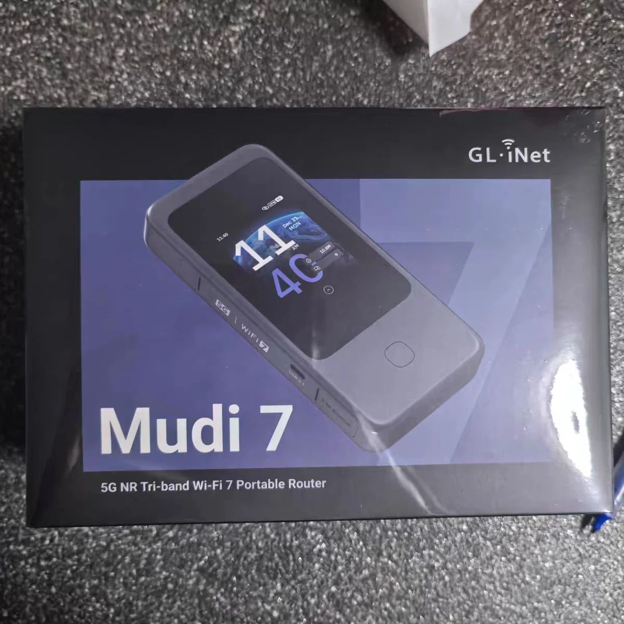 GL.iNet GL-E5800 Wi-Fi 7 5G NR Travel Router Portable Mobile Hotspot Tri-Band with eSIM & Dual SIM Slot Up to 5.76 Gbps