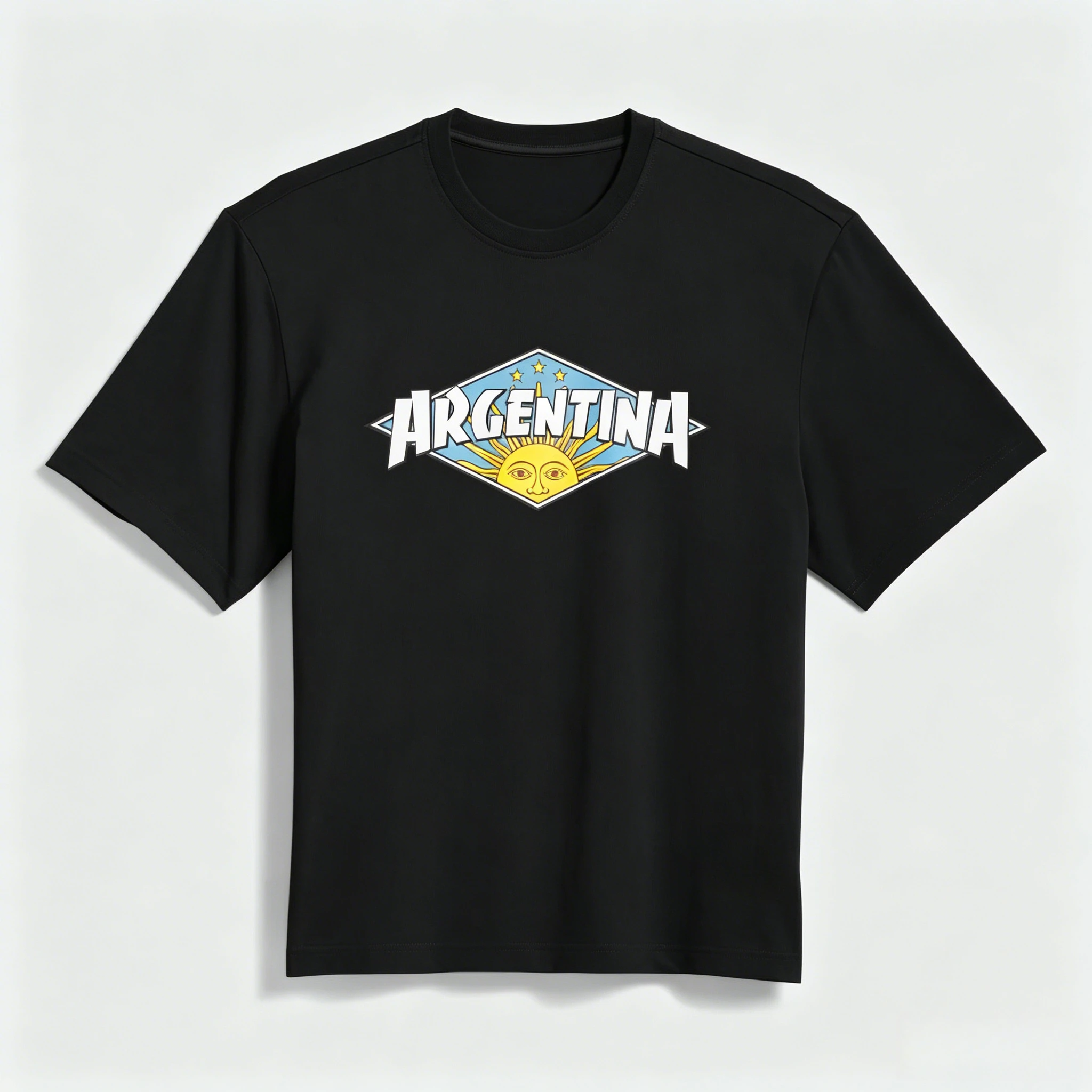 2026 Argentina Retro Letter T‑Shirt Sun of May Graphic South America Culture Football Fan Unisex Casual Short Sleeve Tee