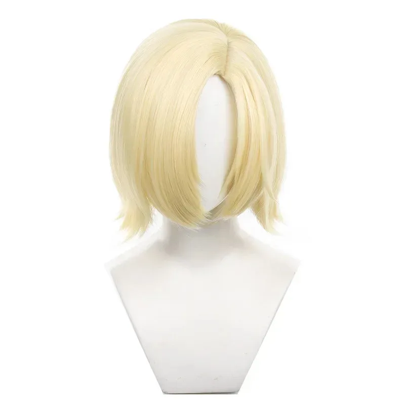 게임 아이덴티티 Ⅴ 앤드류 크리스 코스프레 가발 35cm 그레이브 키퍼 합성 머리 할로윈 파티 +가발 모자