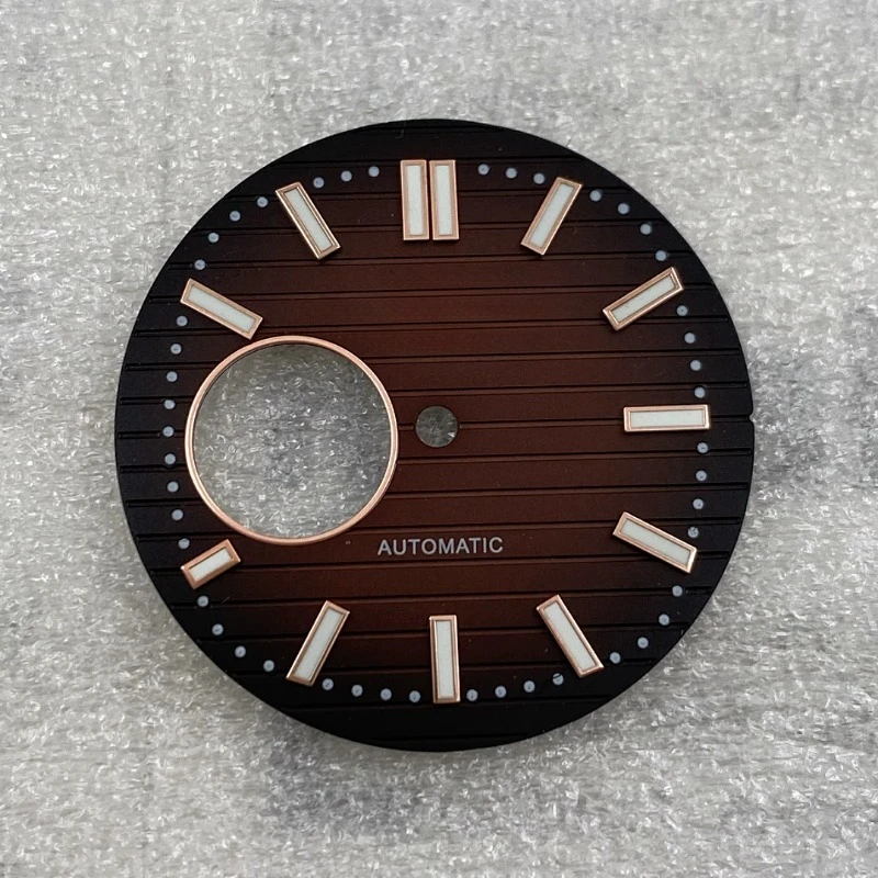 NH38 Dial 30.5mm S Hollow Surface Nautilus Dial Strong Green Luminous Dial Suitable for NH38 Movement Watch Accessories NEW