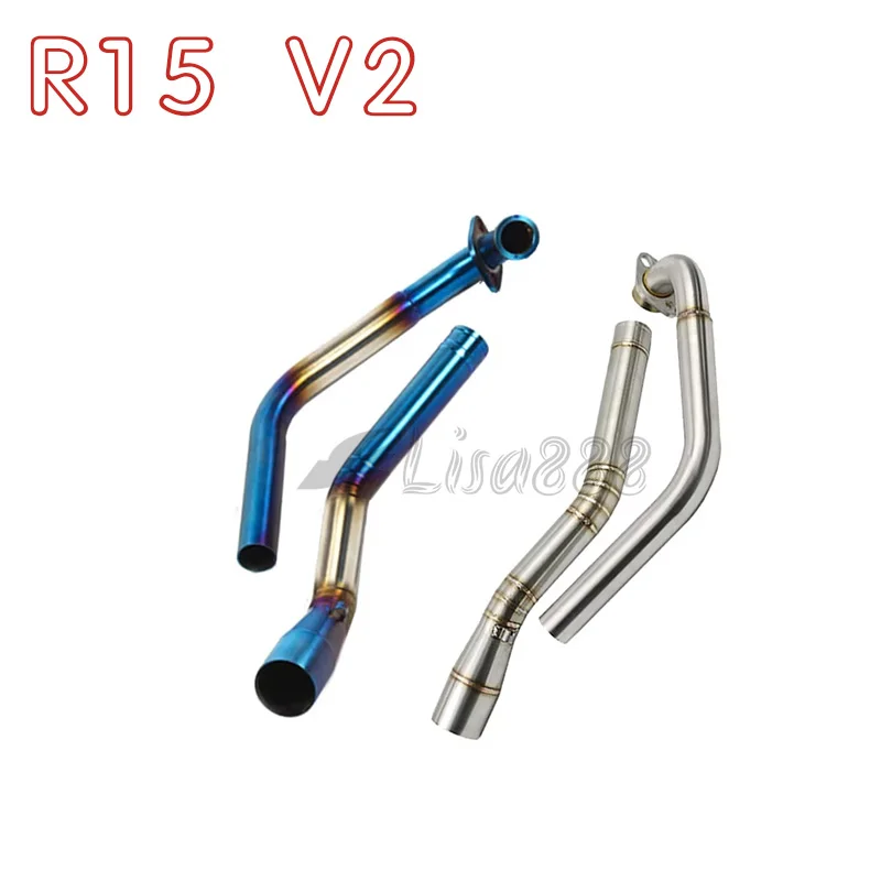 Motorcycle Full Exhaust Escape System Modifed Pipe For Yamaha YZF-R15 R125 MT125 MT-15 2008-2018 V1 V2  Muffler Exhaust Pipe