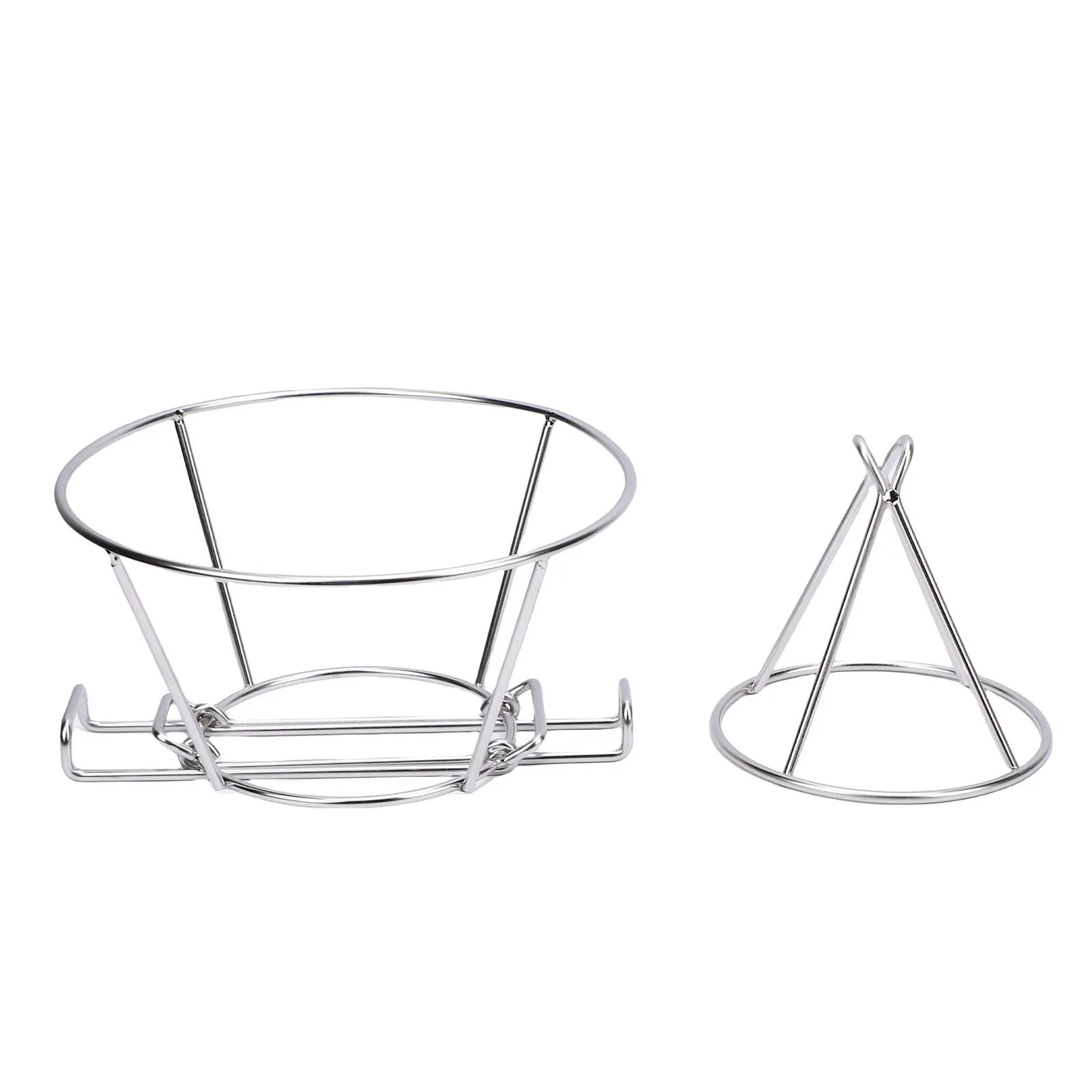 

Подставка для масляного фильтра для фритюрницы, 9,3 дюйма, нержавеющая сталь 304, конусный держатель масляного фильтра для фритюрницы со складной кронштейном для кухни