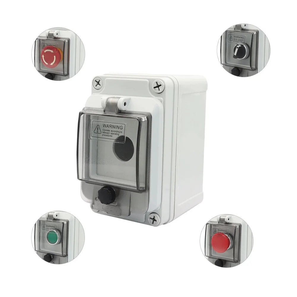 Picture 7: 1pc Button Box Outdoor Single-Hole Control Enclosure Button Box Waterproof Protection Shield Space-Saving Switch Box Tool