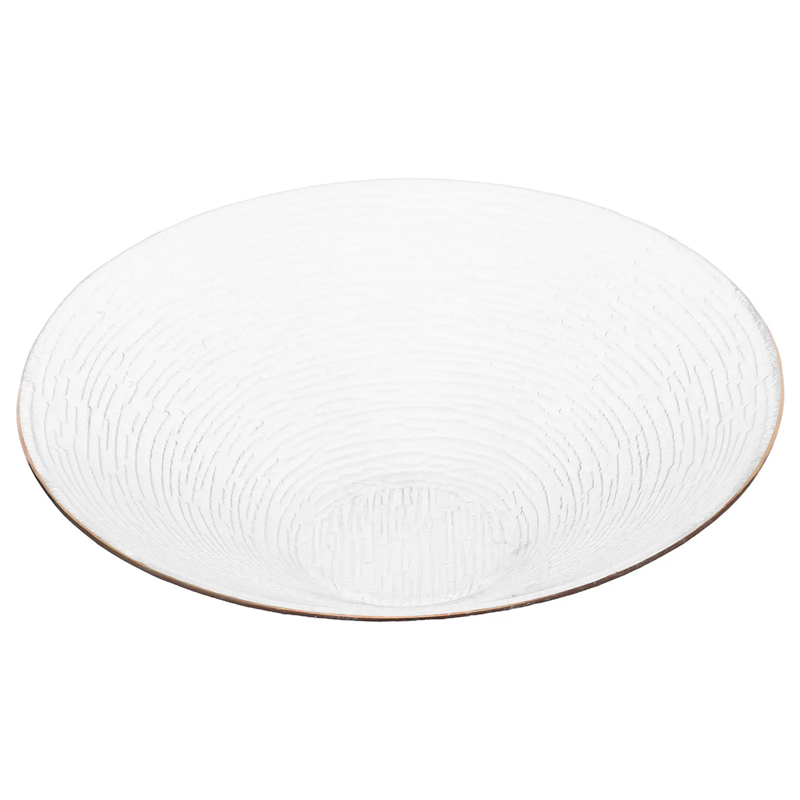 

Elegant Gold Rim Glass Serving Bowl for Salad Fruit Dessert Food Storage Reusable Kitchen Bowl for Parties Weddings Restaurants