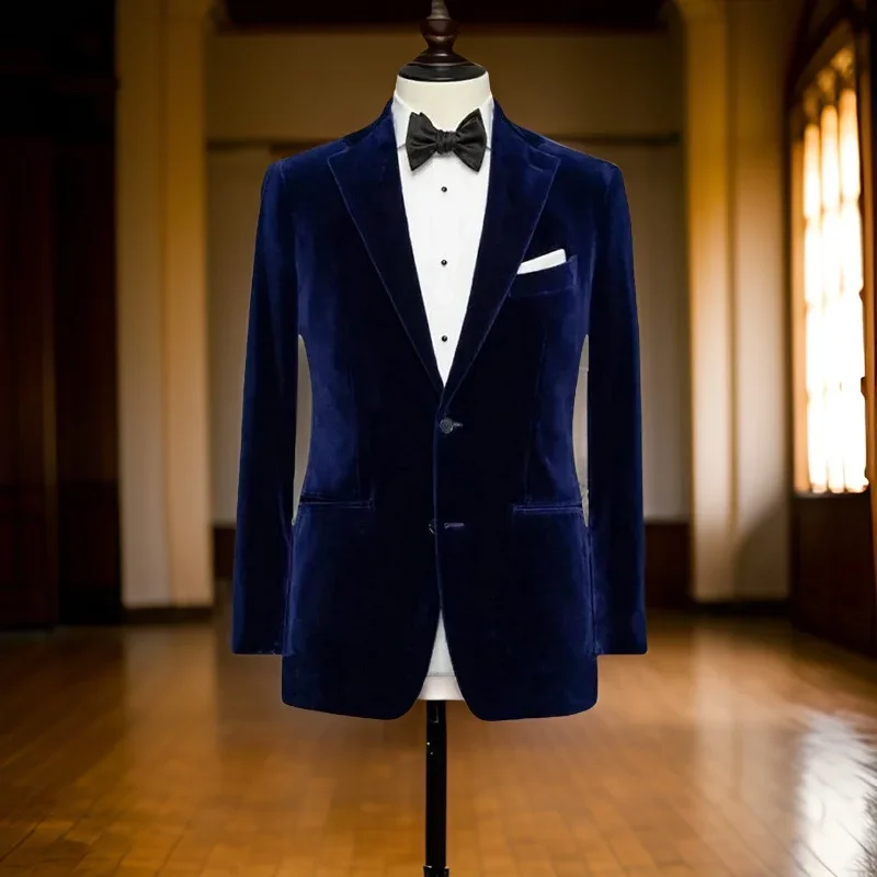 Wedding Suit Smoking Jacket Notched Lapel 1 Piece Men Suit Blazer American Style Male Wedding Tuxedo Fashion Suit Jacket