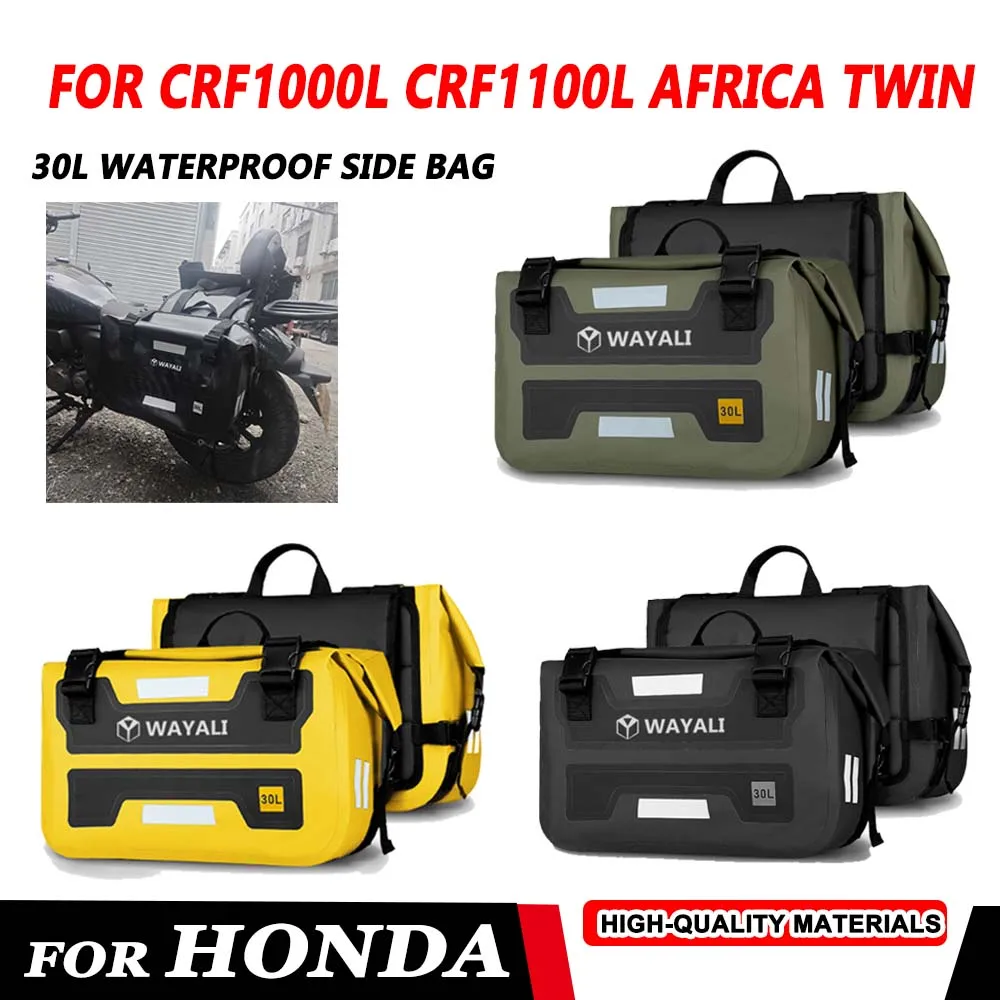 For Honda CRF1000L CRF1100L Africa Twin Adventure Motorcycle Saddlebag Side Bag Outdoor Travel Waterproof Luggage Storage Bag