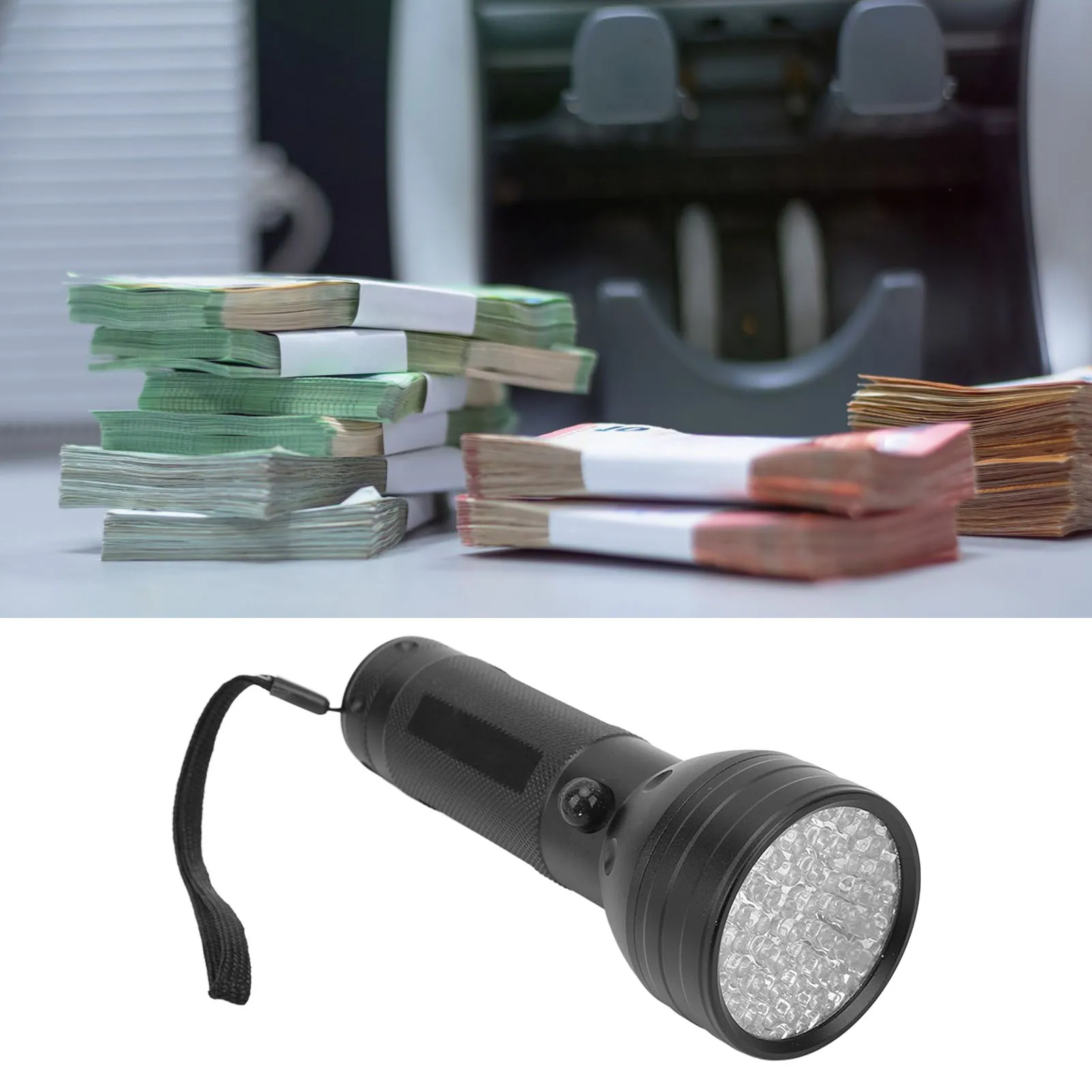 

ZK20 Flashlight Black Light 21pcs Light Chips LED Pet Urine Detector Lamp for Outdoor Dog Urine