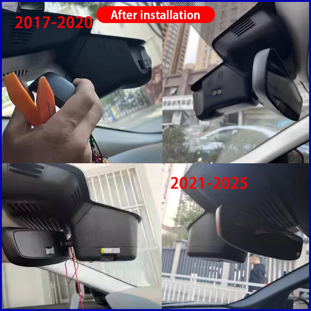 ZJCGO 4K Car DVR Dash Cam Wifi Front Rear Sony Lens Camera 24h Monitor for Land Rover Range Rover Velar L560 2017-2025