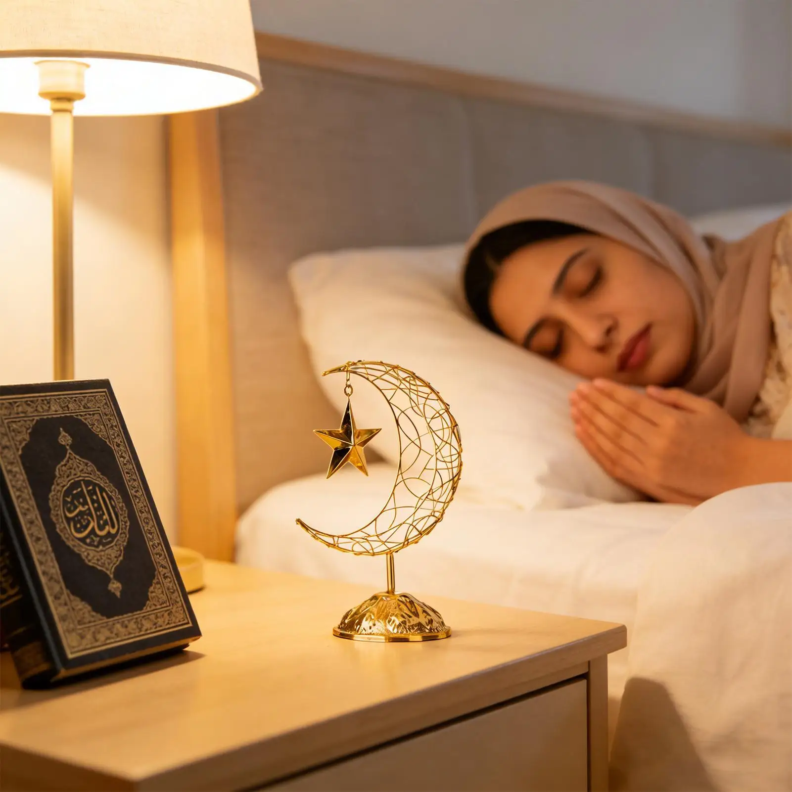 Ramadan Desk Decor Hollow Desk Display Figurine Ornament Eid Mubarak Ramadan Party Home Decor Bookshelf Decor Eid Gifts