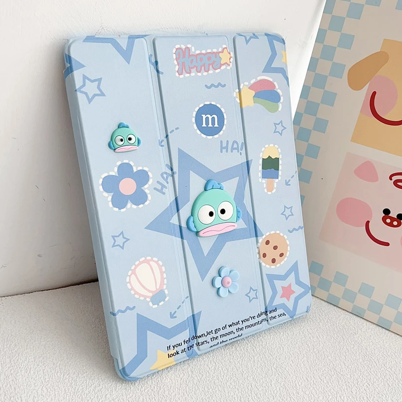 

Cute 3D Marman Style Stand Tablet Case For iPad Air 3 4 2025 5 6 7 8 9 10th 11th Generation Case Pro MINI 10.9 11 inch Cover