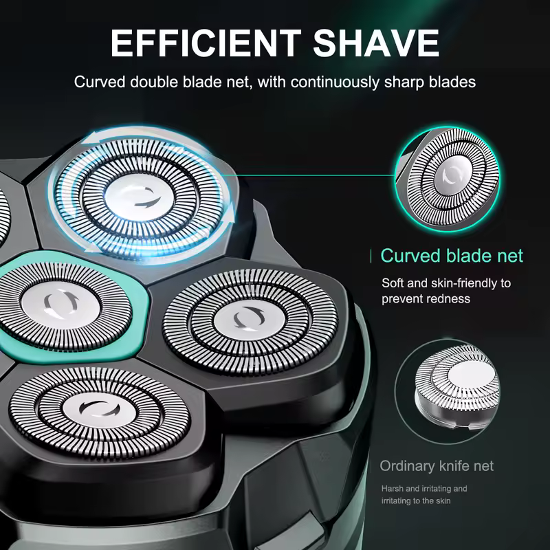KENSEN Replaceable blade for S15 Head Shaver 6D Magnetic Razor Head Waterproof Stainless Steel Razor Blade for FK-8750 Cutter - Image 3