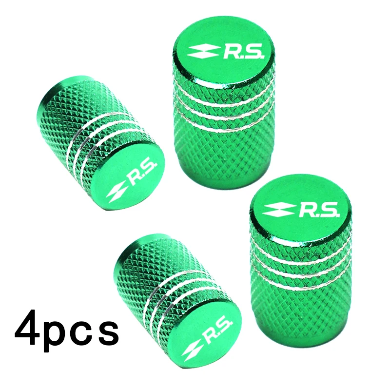 Car Wheel Tire Valve Caps Tyre Stem Covers Airdust Waterproof For Renault RS Clio Scenic Logan Megane Koleos Sandero Safrane