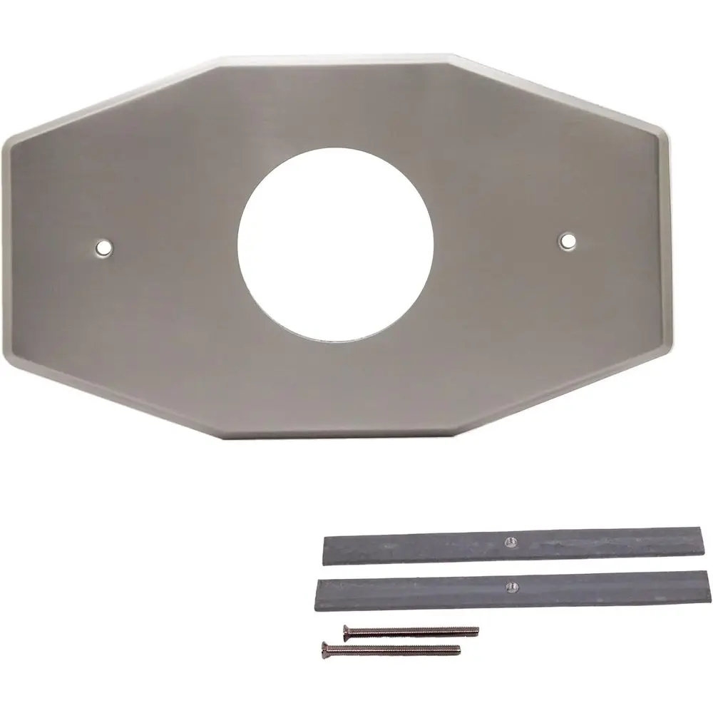 

13-inch Satin Nickel One-Hole Remodel Plate for Mixet, D503-07