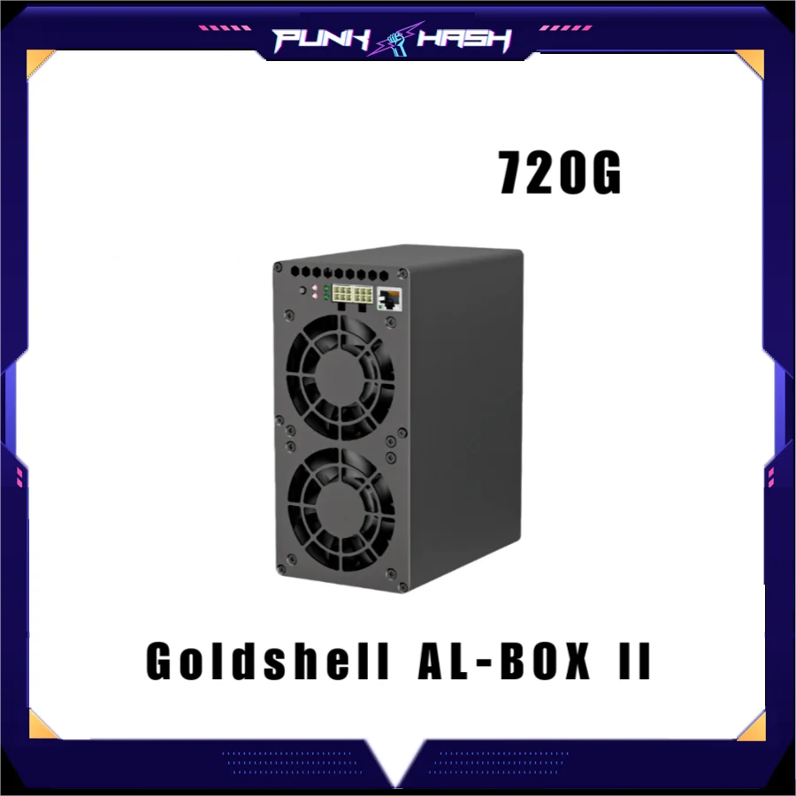 Совершенно новая модель Goldshell AL-BOX II 720G 360W ALPH Miner albox 2 Blake3 алгоритм Alephium Mining Machine с дополнительным блоком питания.