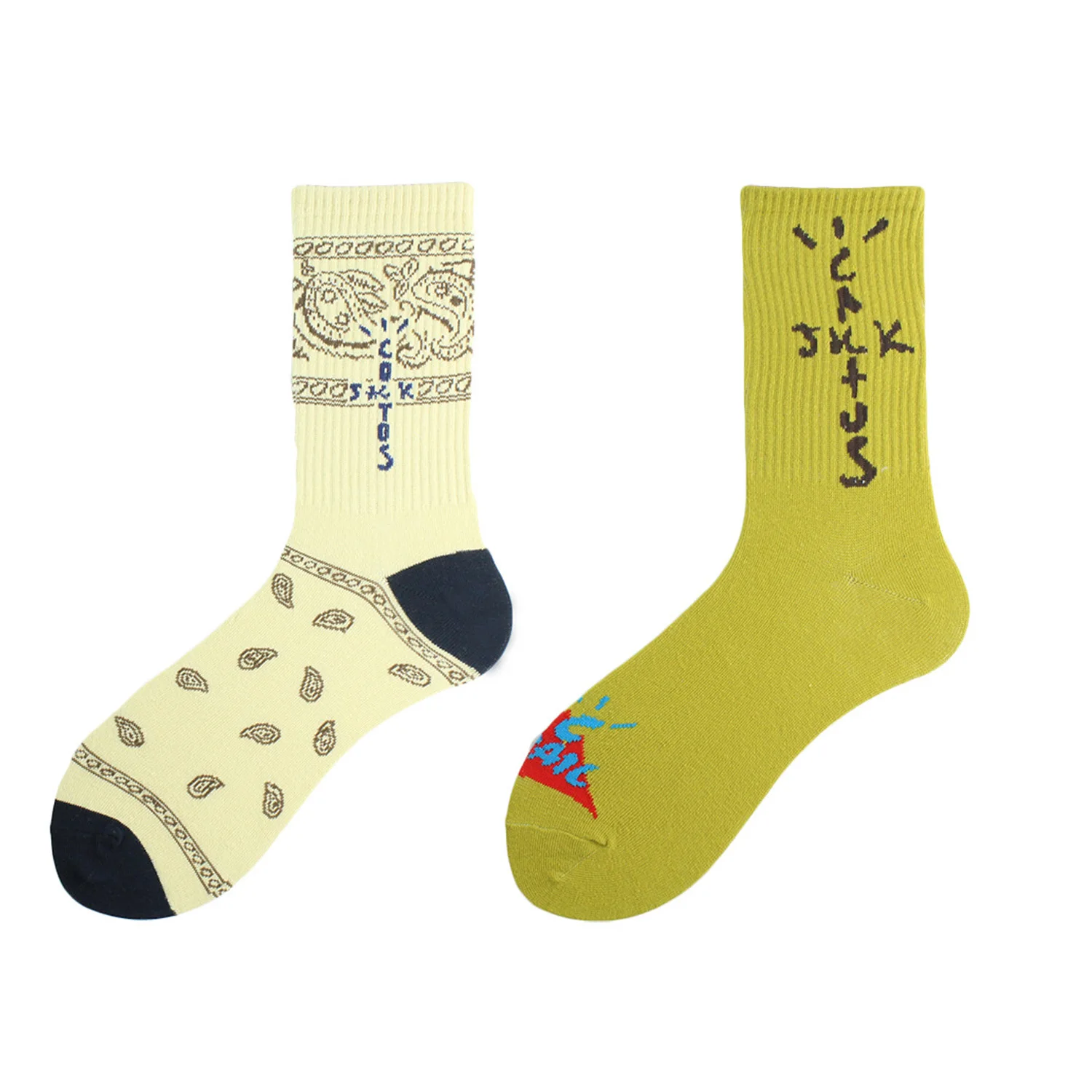 Fashionable Socks with Waist Pattern, Casual Socks for Couples