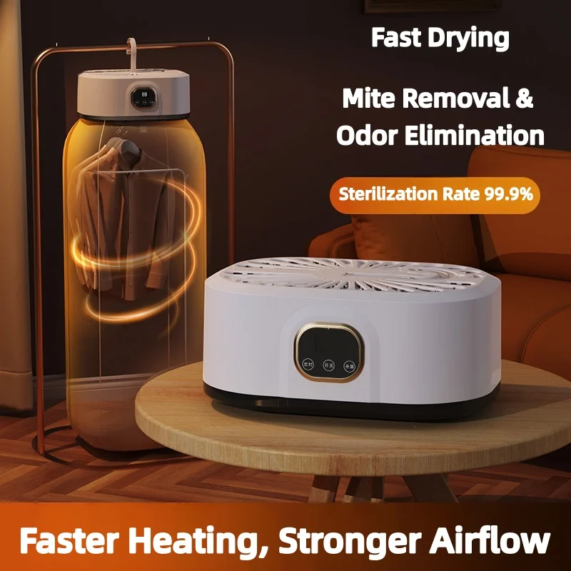 Portable Foldable Clothes Dryer Fast Drying Household Mini Hanging Clothing Dryer Machine for Dormitory Travel Home Use