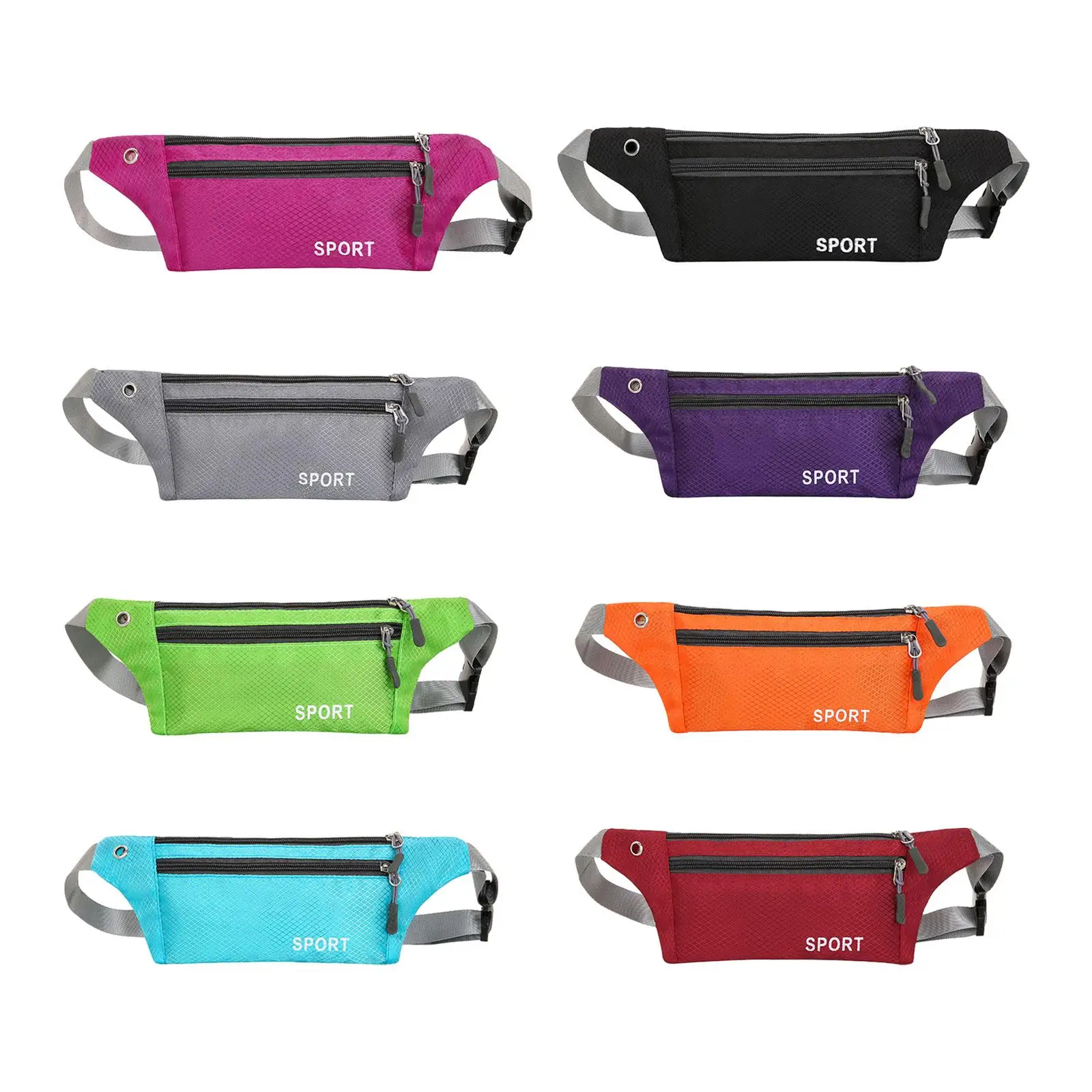 Marsupio da corsa Porta telefono con foro per cuffie Cintura da corsa Corridori Marsupio per escursionismo Allenamento fitness Campeggio Equitazione