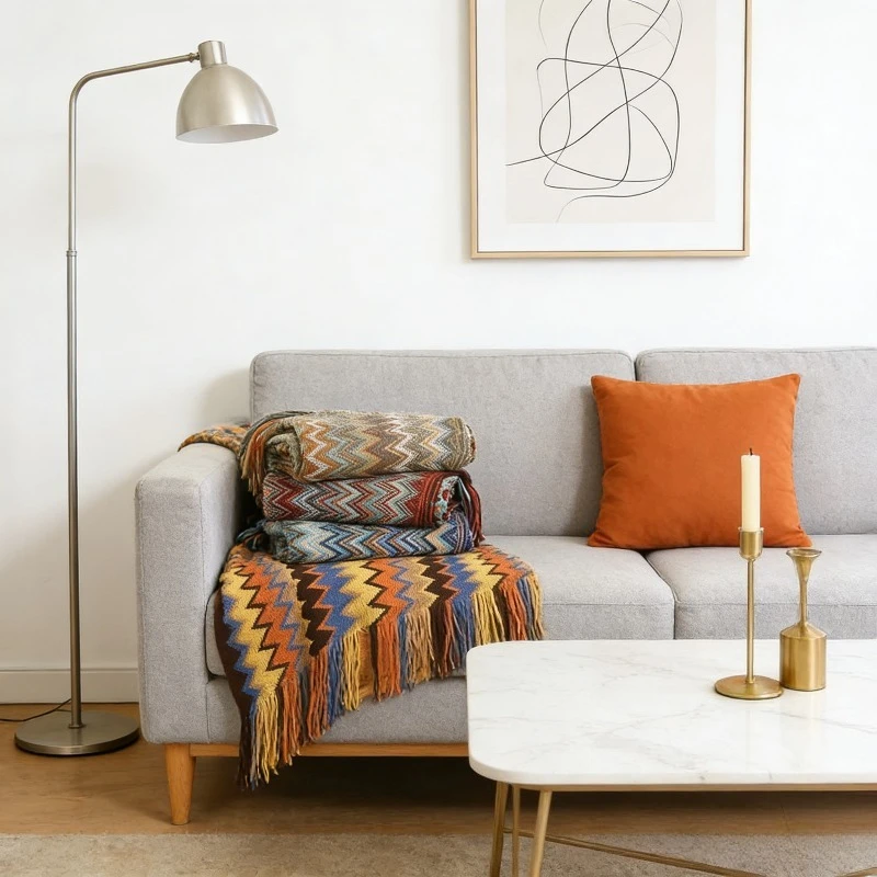 

Богемное одеяло, роскошное декоративное одеяло, вязаное одеяло, офисное одеяло для сна, одеяло с кондиционером, одеяло для дивана