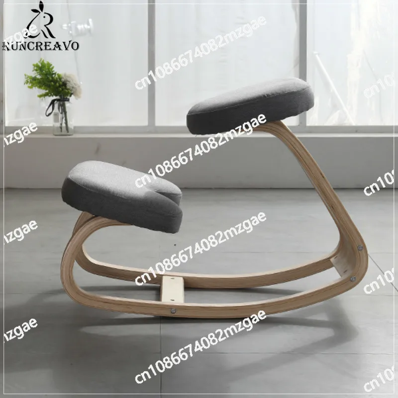 Kid Sit Posture Correct Kneel Chair Anti-hunchback Stool Office Computer Chair Aged Waist Pain Post-natal Recovery Rocking Chair