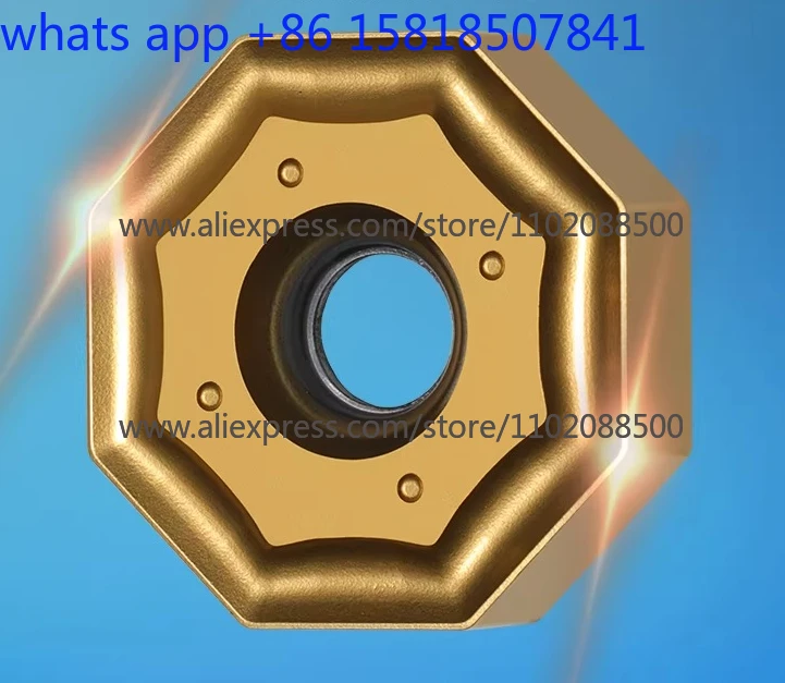 

Numerical control cutter grain milling machine ONHU060408-PM coated stainless steel casting coated octagonal milling insert
