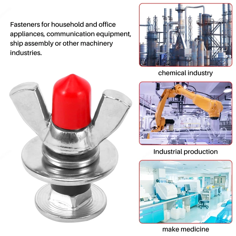 

2 шт. винты из нержавеющей стали 316 для дайвинга, крепления-бабочки, для аксессуаров BCD подводного плавания