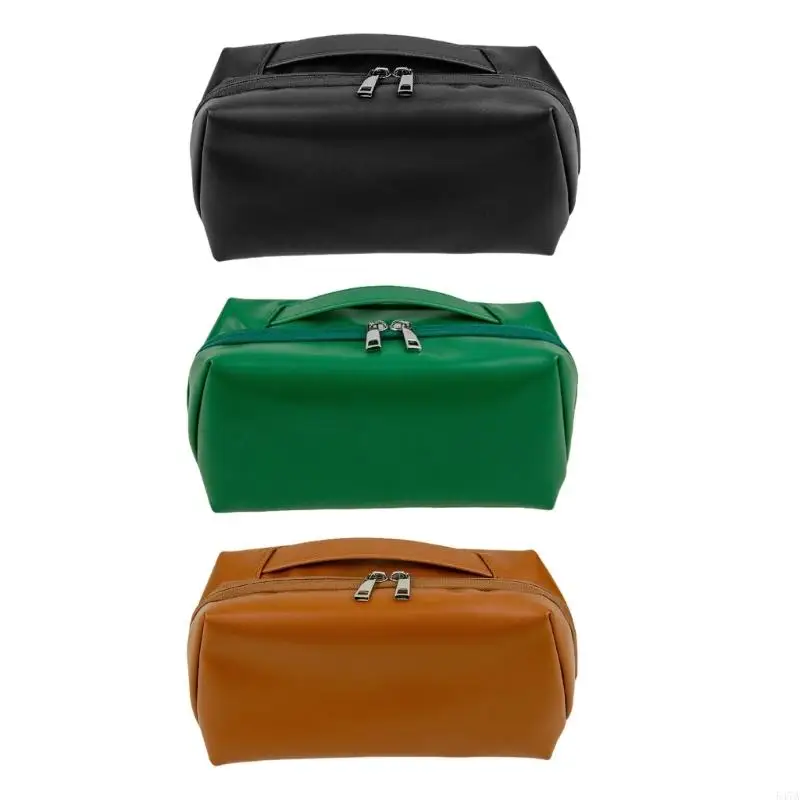 

PU Leather Makeup Bag Functional Travel Cosmetic Pouches Toiletry Bag Storage Suitable for Various Occasion 547A