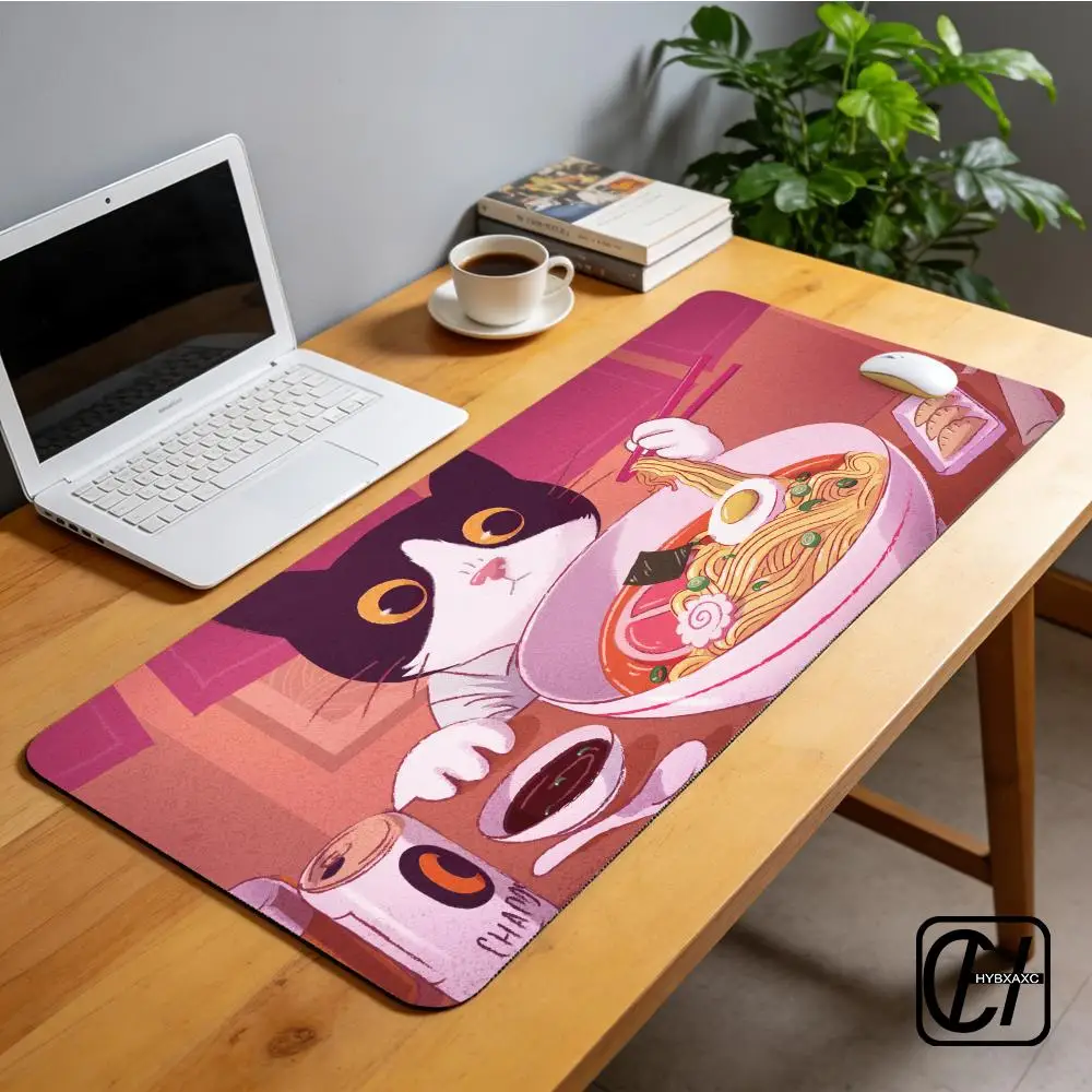 Ramen Bowl Mouse Pad XXL Mouse Pad Large Non-Slip Lock Edge Keyboard Pad Anti-Slip Gaming Desk Mat Office Pad XAXC
