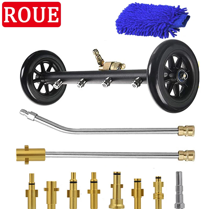 ROUE Car Cleaning Car Chassis Cleaning For KARCHER/LAVOR/PARKSIDE/BOSCH/Nilfisk High Pressure Cleaner Washing Accessories