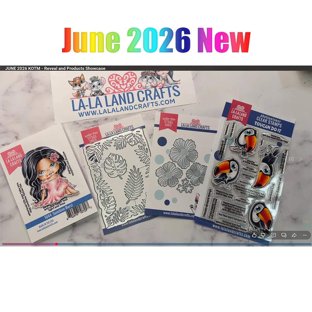 

June 2026 New La-La Land Crafts Bebright and Sunny Metal Cutting Dies and Stamps for DIY Scrapbooking Handmade Cards Diary Album