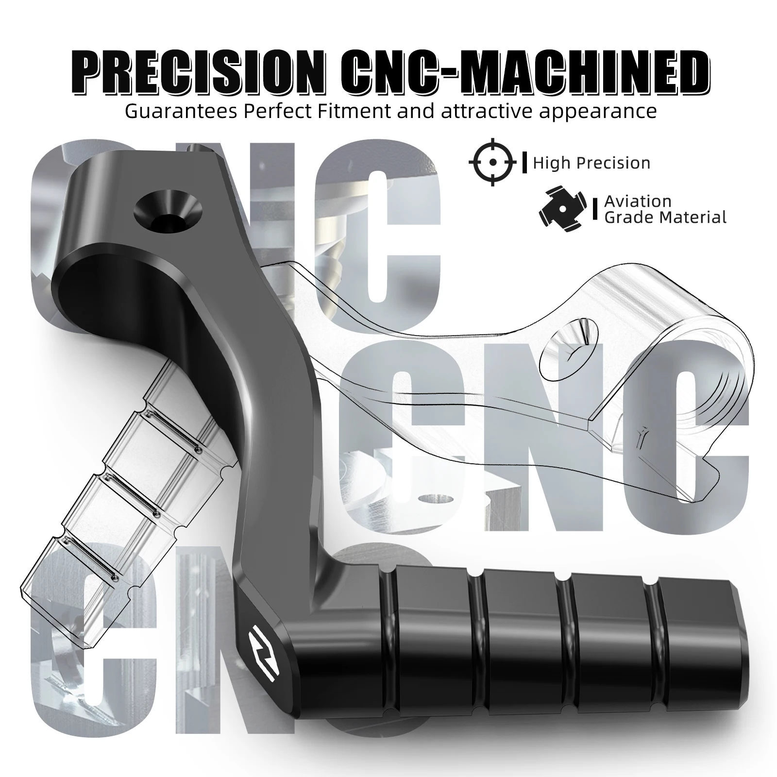 NICECNC ركلة كاتب رافعة لياماها بانشي 350 1987-2006 محرك دراجة نارية دواسة العتلات 2GU-15620-01-00 ATV الملحقات #6