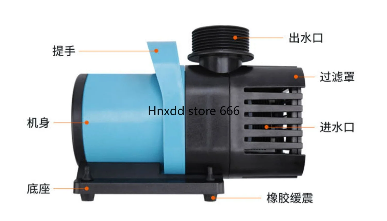 Frequency conversion cycle small pumping ultra-bass fish pond submersible pump